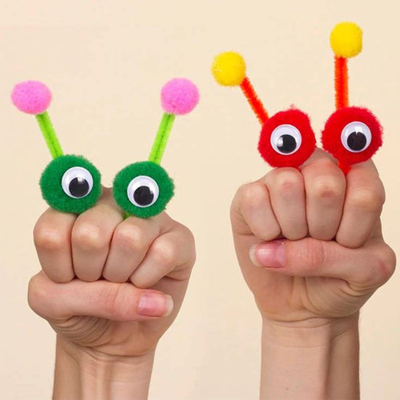 CCINEE 40mm Black Googly Wiggle Eyes 50pc With Self-adhesive for Handmade Crafts Decorations - Image 4